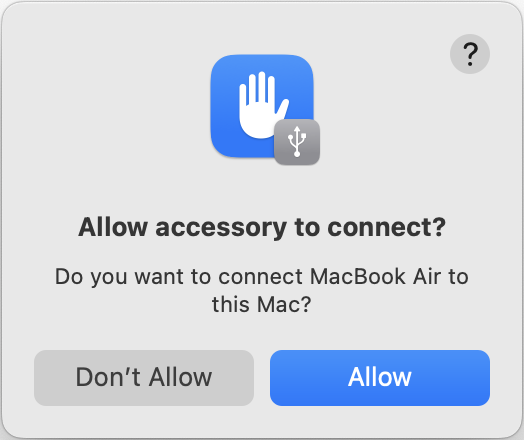 Allow accessory to connect?